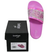 Wholesale - BEBE GIRLS PINK POOL SLIDE SANDALS ASST SIZE, UPC: 194587592437